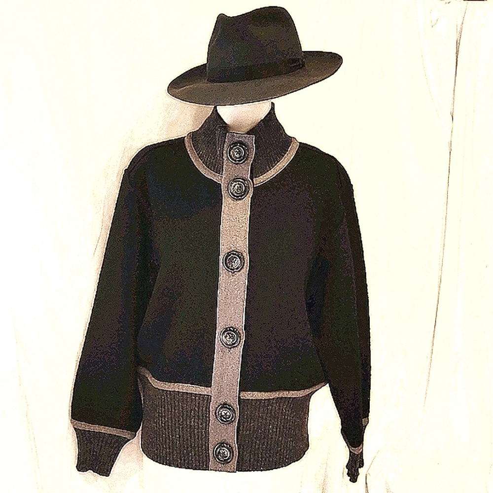 Tribal Stylish Black & Grey 100% Wool - Picture 2 of 6